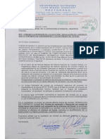 Carta resolución del Contrato de Computadoras de la UAJMS-Tarija