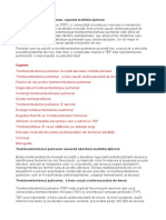 Tromboembolismul Pulmonar, Aspecte Multidisciplinare: Cuprins