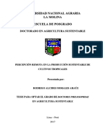 Percepción Remota en La Producción Sustentable de Cultivos Tropicales