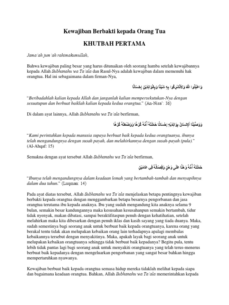 Kewajiban Berbakti Kepada Orang Tua Pdf