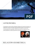 Geometria en La Astronomia y en La Astrologia