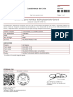 Carabineros de Chile: Permiso Temporal Individual de Desplazamiento General