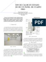 Conduccion de Calor en Estadoestacionario de Un Panel de Cuartofrio 06-09-2021