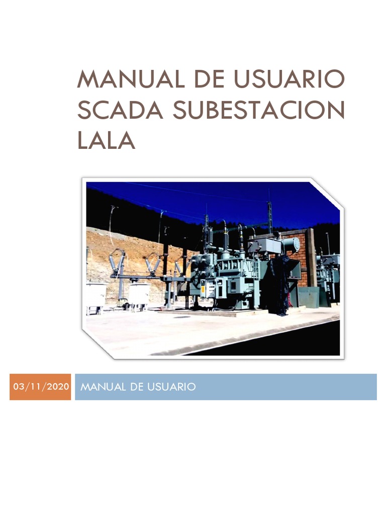 Manual Usuario HMI Subestacion LALA | PDF | Scada | Informática