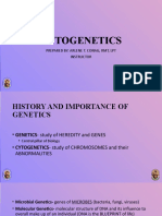 Cytogenetics: Prepared By: Arlene T. Conag, RMT, LPT Instructor