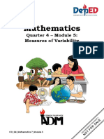 Mathematics: Quarter 4 - Module 5: Measures of Variability