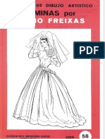 Dibujo Emilio Freixas - Laminas Serie 58-Mujer-Vestida