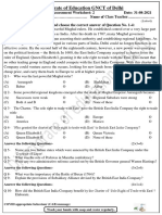 Directorate of Education GNCT of Delhi: Answer The Following Questions