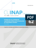 CUINAP 62 - Lemos, E. El Diseño de Una Actividad de Capacitación en Línea Con La Construcción de Capacidades Estatales