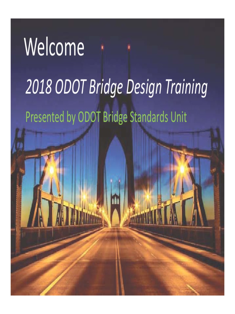 2018 ODOT Bridge Design Training PDF Structural