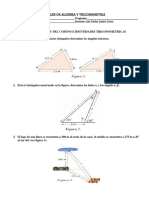 Taller-Ley Del Seno, Ley de Coseno e Identidades Trigonometricas