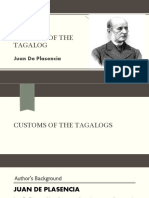 Customs of The Tagalog: Juan de Plasencia