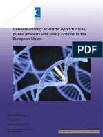 EASAC Report 31 On Genome Editing