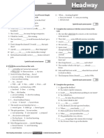 Unit Test 1B: Does He Study at A University in The USA? 1 Point For Each Correct Answer