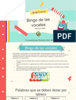 Bingo de las vocales