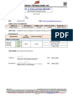 Test & Evaluation Report: Asphalt Technologies, Inc