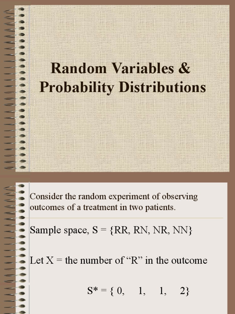 BIOSTAT Random Variables & Probability Distribution | PDF | Probability ...