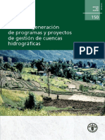 La Nueva Generación de Programas y Proyectos de Gestión de Cuencas Hidrográficas