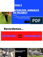 Clase 2 ¡ATENCIÓN, ANIMALES EN PELIGRO!