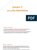 Domain 7 - Security Operations