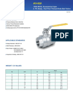 1000 WOG, Economical Type 2-PC Body, Full Port Thread Ends Ball Valve