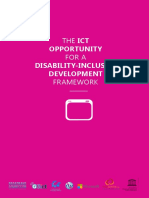 The ICT Opportunity For A Disability - Inclusive Development Framework