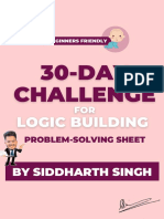 By Siddharth Singh: Problem-Solving Sheet