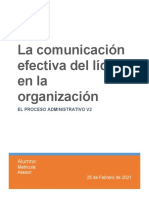 EA6 - La Comunicacion Efectiva Del Lider en La Organizacion