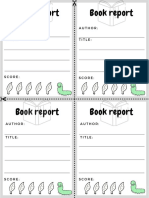 Book Report 1st Grade