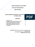 Guía de Tallado en Cera y Encerado