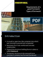 Formwork: Requirements of A Good Formwork Types of Formwork