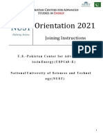 Joining Instructions Orientation 2021