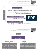 Bunge, Mario - El Status Epistemológico de La Administración