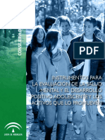 Instrumentos Para La Evaluacion de La Salud Mental y Desarrollo Positivo Adolescentes