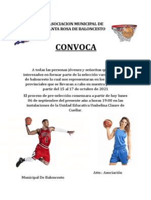 Convocatoria Baloncesto Oficial | PDF