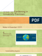 Water For Gardening in University Premises