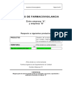 ACUERDO DE FARMACOVIGILANCIA Modelo