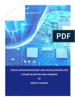 Ee6502 Microprocessors and Microcontrollers 2 Mark Question and Answers BY Ensolt Elakkia