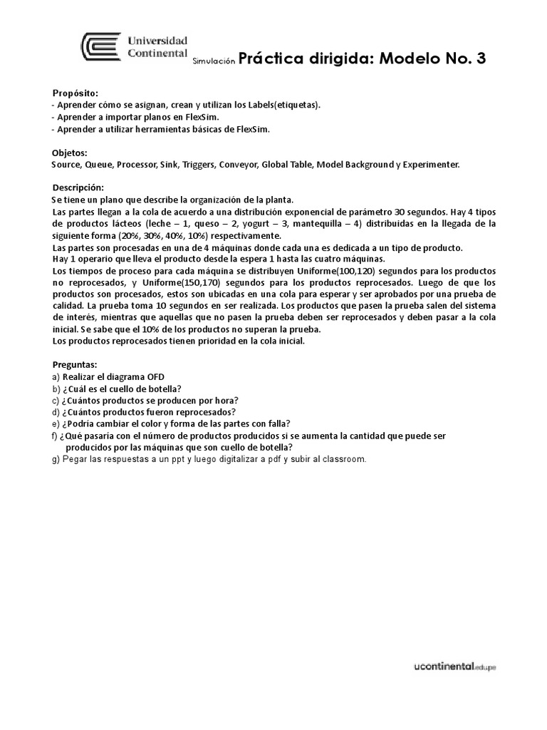 Simulación de Producción en FlexSim | PDF