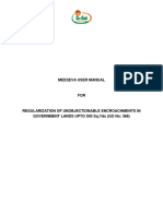 Regularization of Unobjectionable Encroachment in Government Land Upto 500 SQ Yards (GO No388) - User Manual For DEPT Ver 1.0