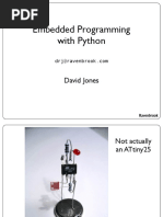 Embedded Programming With Python: David Jones