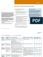 Motor Vehicle Showroom: Example Risk Assessment For A