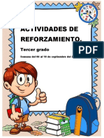 Actividades de Reforzamiento.: Tercer Grado