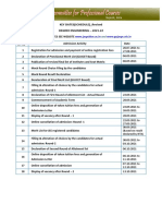 KEY DATES (SCHEDULE) - Revised Degree Engineering - 2021-22: WWW - Jacpcldce.ac - in WWW - Gujacpc.nic - in