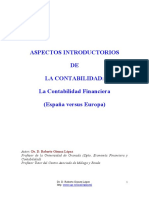 04. Aspectos Introductorios de La Contabilidad, La Contabilidad Financiera (España Versus Europa) Autor D. Roberto Gómez López