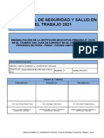 Plan Anual de Seguridad y Salud en El Trabajo 2021