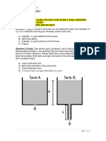 Che 3101 Exam 1 Momentum Transfer Fall 2020: 'T Print The Exam, Upload Your Work & Final Answers