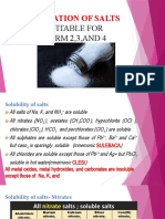 PREPARATION AND SEPARATION OF SALTS