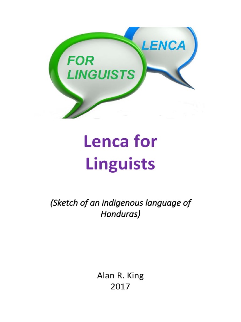 Lenca For Linguists | PDF | Consonant | Clause