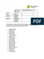 Fecha 10 de Julio de 2019 Comunicado Sad #218 Nivel Emite Destino